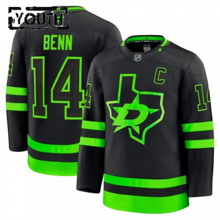 Dallas Stars Hockeydrakt Fanatics Premium Jamie Benn 2024-25 Svart Tredje - Barn